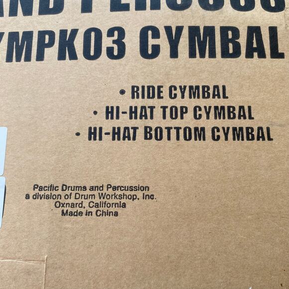 Pacific Drums and Percussion CYMPKO3 Cymbal Pack 3-Piece Cymbal Set Open Box - Picture 2 of 12